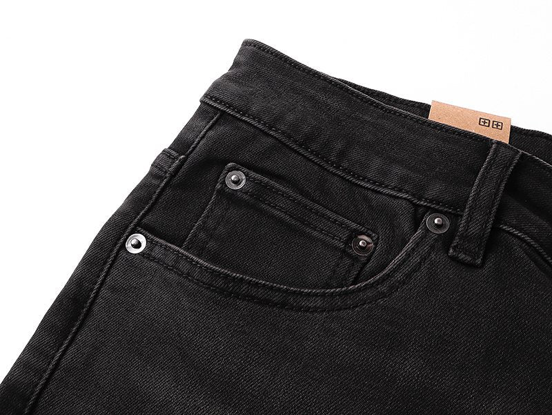 Ksubi Royalty Heroism Slim Tapered Black Jeans — detail