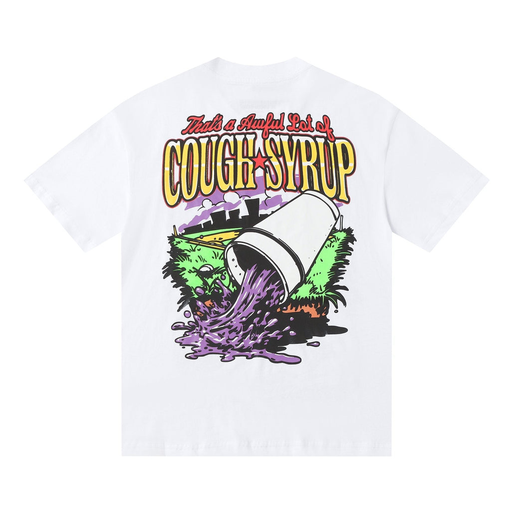 THAT'S A AWFUL LOT OF COUGH SYRUP Baseball Graphic T-Shirt — back