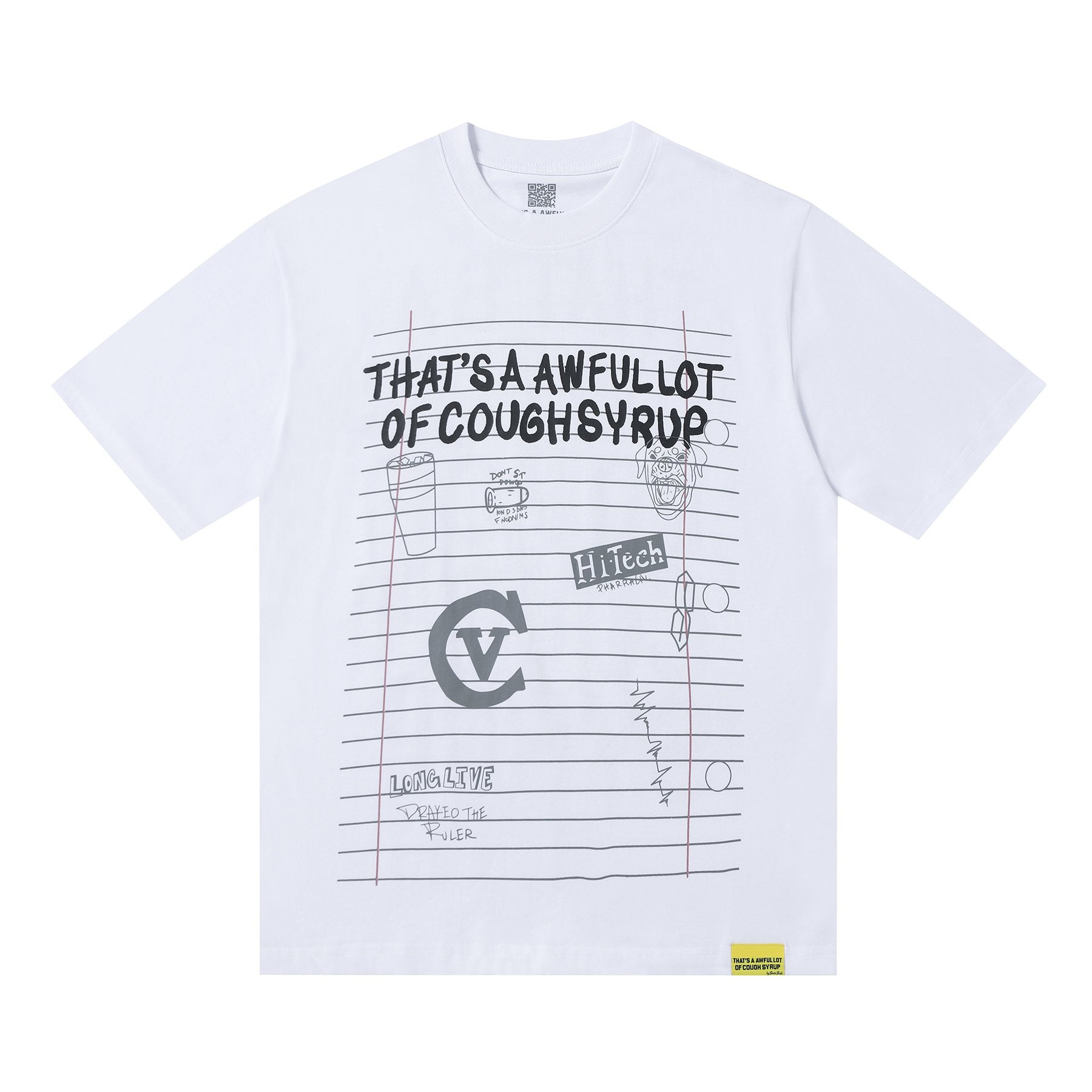 THAT'S A AWFUL LOT OF COUGH SYRUP Front & Back Graphic T-Shirt — front
