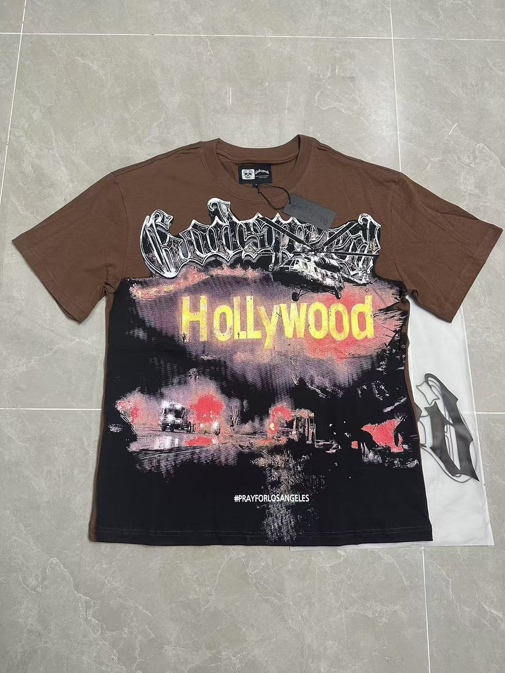 Godspeed Pray for Los Angeles Graphic T-Shirt — front