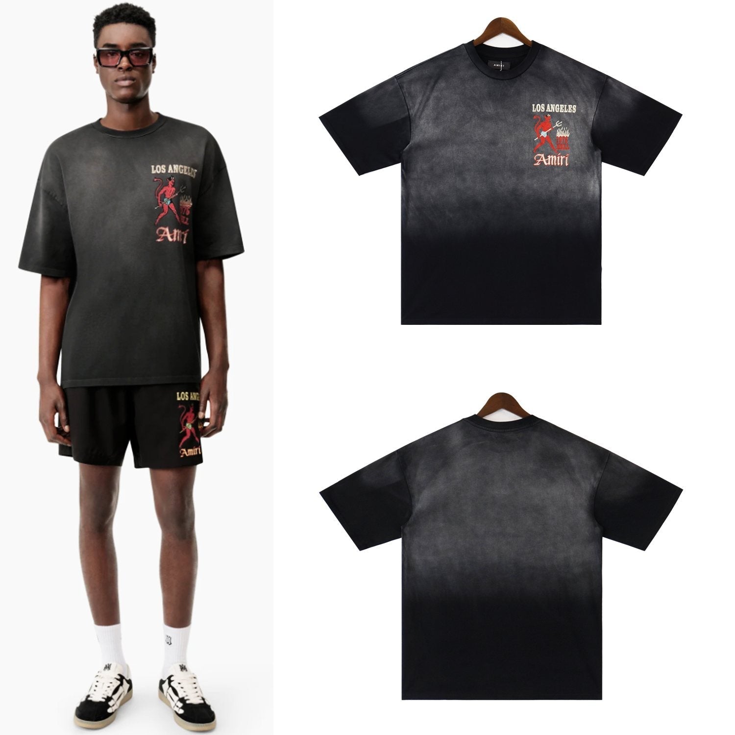 AMIRI Los Angeles Devil Graphic T-Shirt — context