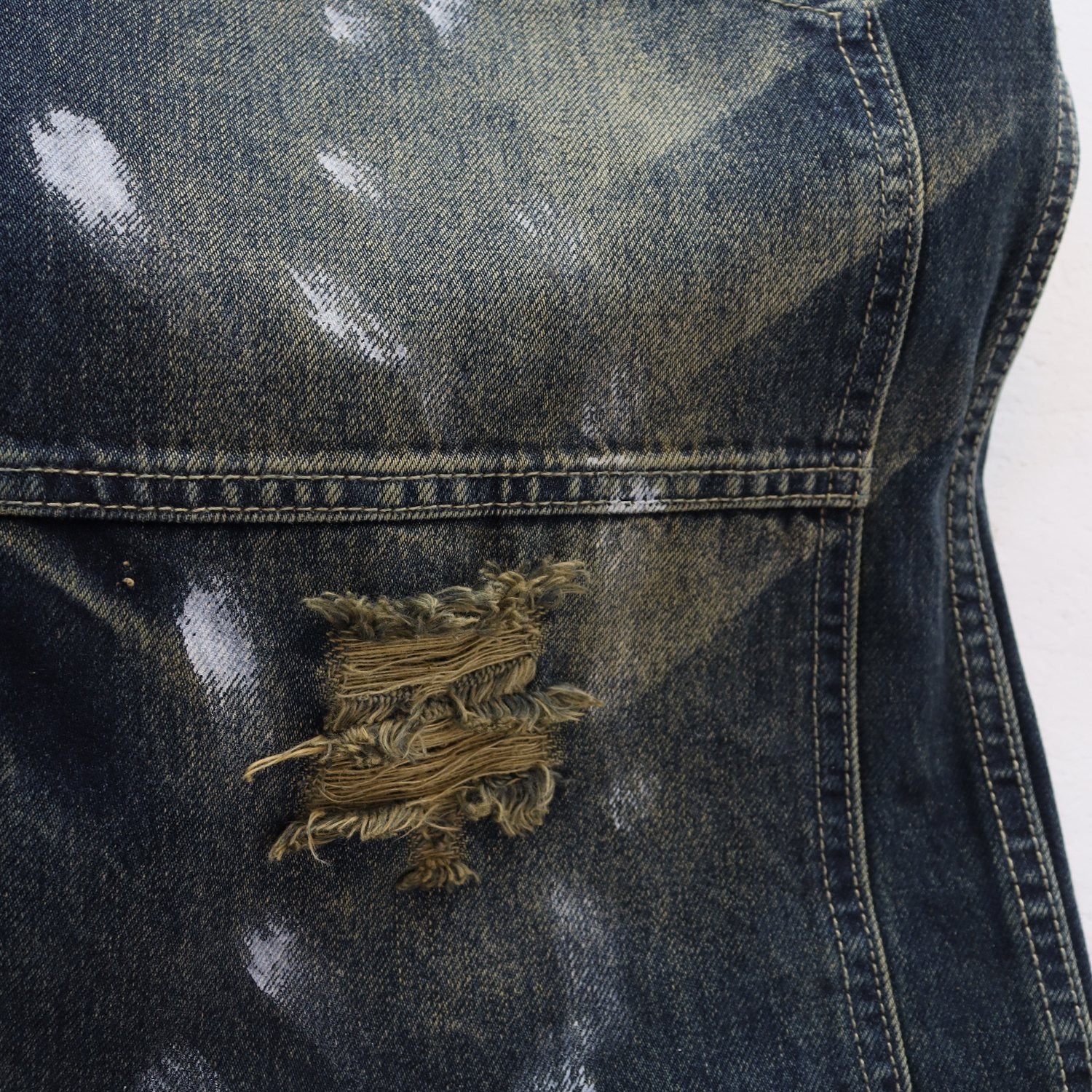 VALE Sports Division Embellished Wide-Leg Jeans — detail