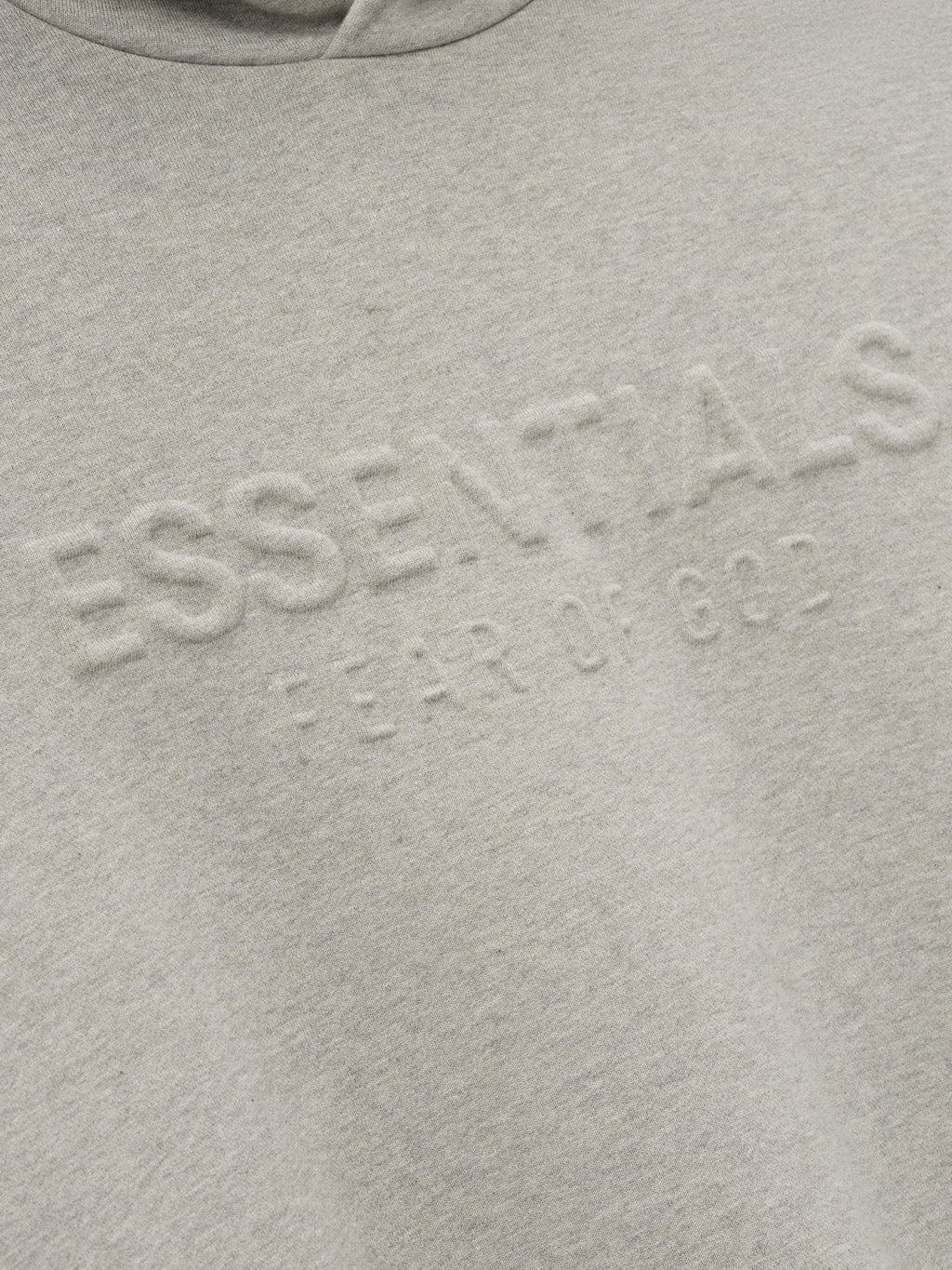 Fear of God Essentials Embossed Pullover Hoodie — detail