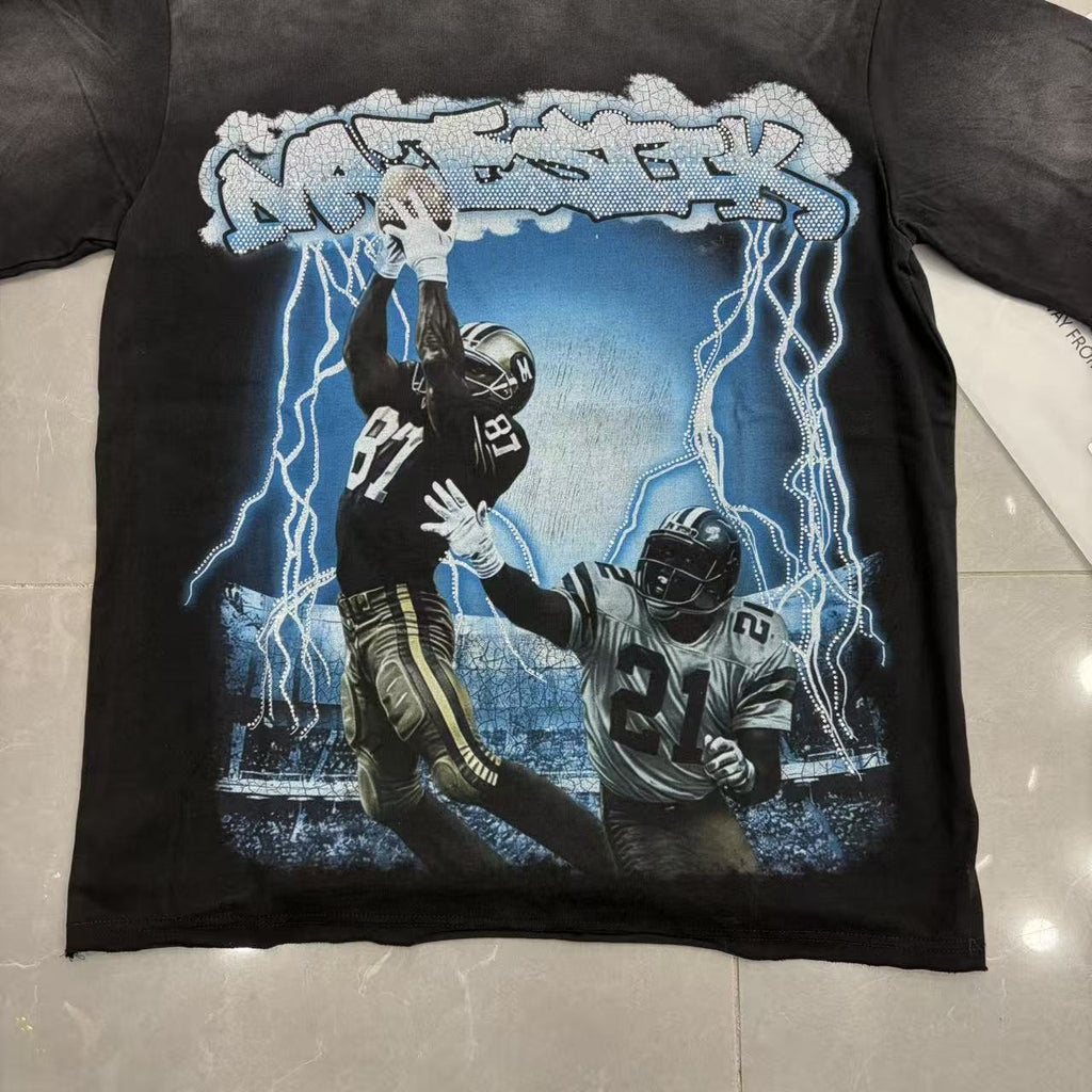MAJESTIK Football Graphic T-Shirt — front