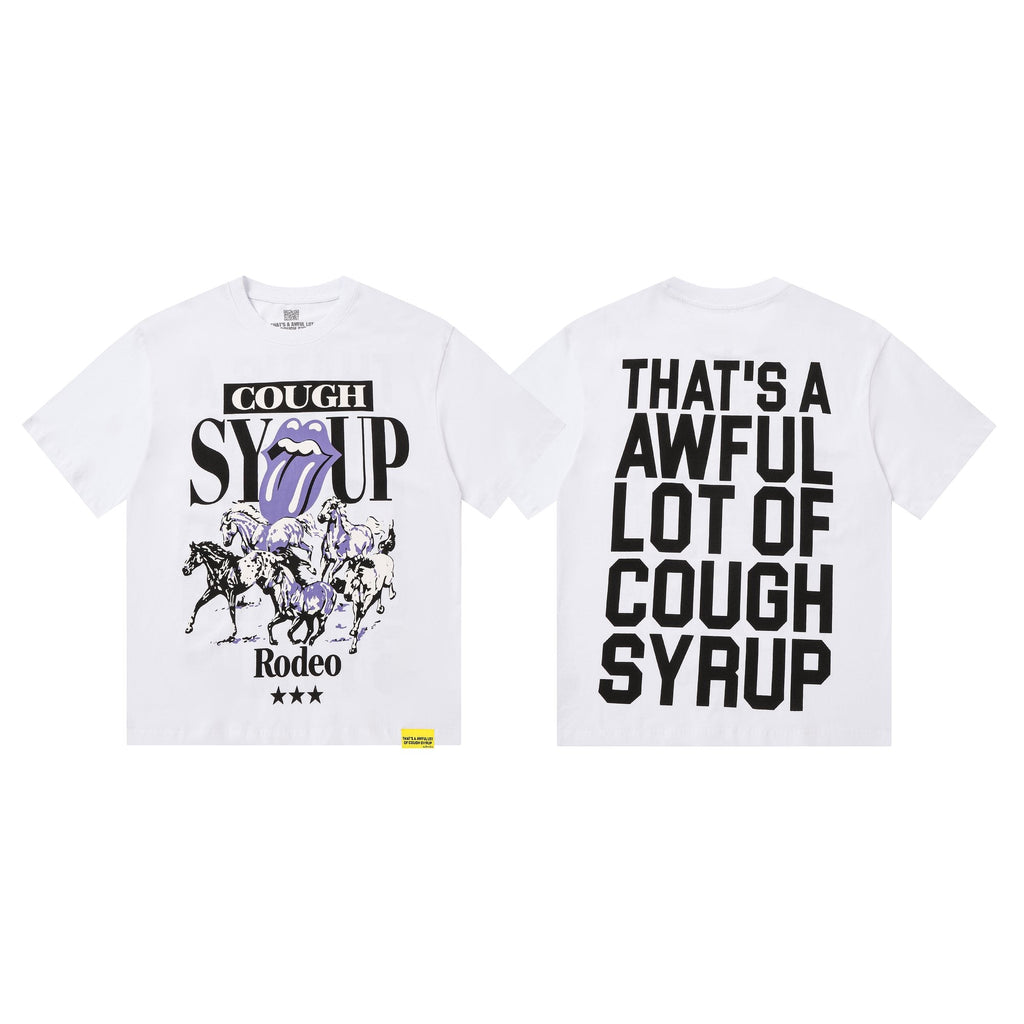 THAT'S A AWFUL LOT OF COUGH SYRUP Front & Back Graphic T-Shirt — hero