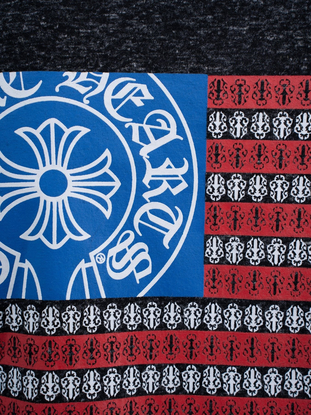 Chrome Hearts Flag Graphic Short-Sleeve T-Shirt — detail