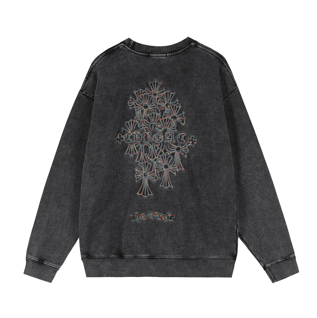 Chrome Hearts Cross Motif Embroidered Crewneck Sweatshirt — back
