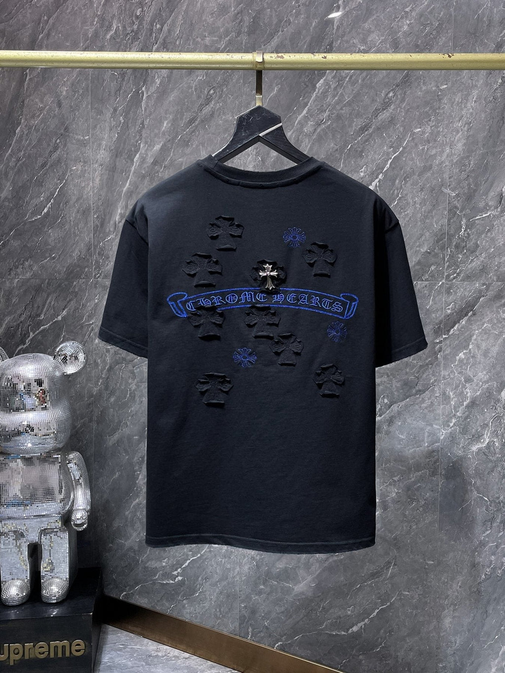 Chrome Hearts Cross Appliqué Graphic T-Shirt — back