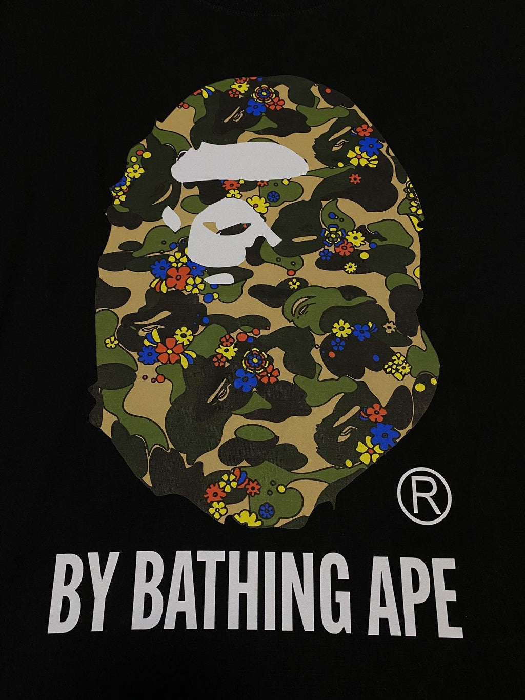BAPE Camo Ape-Head Graphic Short-Sleeve T-Shirt — detail